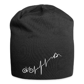 Heartbeat - Herzschlag - Fahrrad - MTB - Jersey-Beanie - Schwarz - Vorne