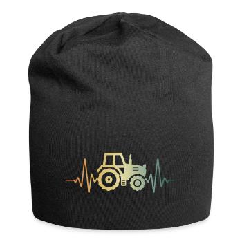 Heartbeat Tractor Trekker Pulse ECG - Bonnet en jersey - noir - Devant