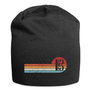 Alto clef alto alto retro clef - Bonnet en jersey - noir - Devant