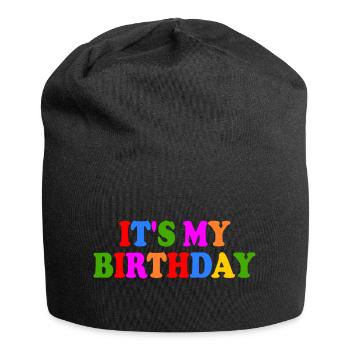 Its my birthday - Jersey-Beanie - Schwarz - Vorne