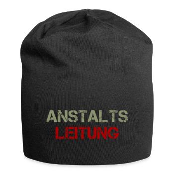 Anstaltsleitung Chef Job Arbeit Büro Geschenk - Jersey-Beanie - Schwarz - Vorne