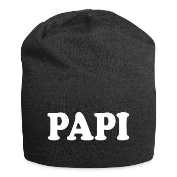 Papi - Jersey Beanie - charcoal grey - Front