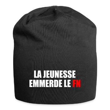 la jeunesse emmerde front national - Bonnet en jersey - noir - Devant