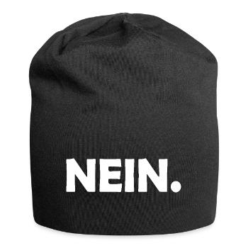 Nein - Jersey-Beanie - Schwarz - Vorne