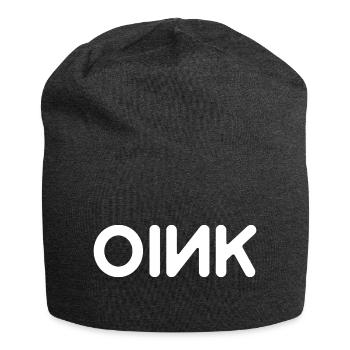 OINK SCHWEIN - Jersey-Beanie - Anthrazit - Vorne