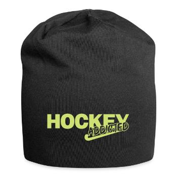 hockey sur gazon accro au hockey sur gazon - Bonnet en jersey - noir - Devant