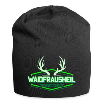 Waidfrausheil | Les couleurs peuvent être changées - Bonnet en jersey - noir - Devant