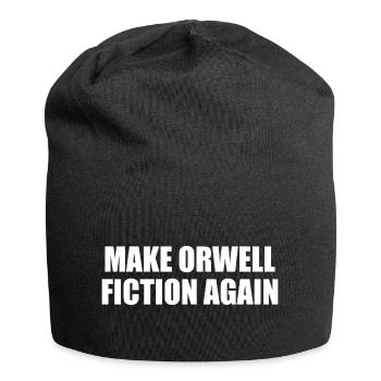 make orwell fiction again - Jersey Beanie - black - Front