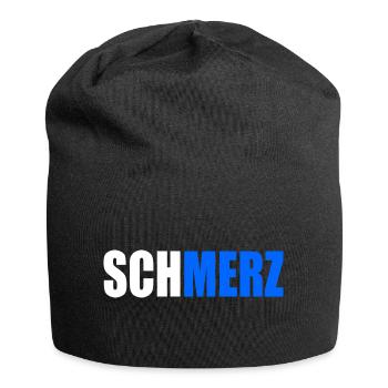 Schmerz no merz - Jersey-Beanie - Schwarz - Vorne