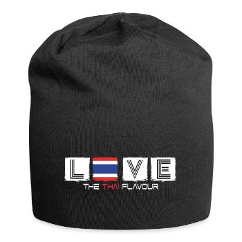 thaïlande thai love bangkok baht thaïlande drapeau - Bonnet en jersey - noir - Devant