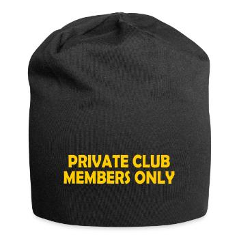 private club members only - Jersey-Beanie - Schwarz - Vorne