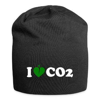 I love co2 - Bonnet en jersey - noir - Devant