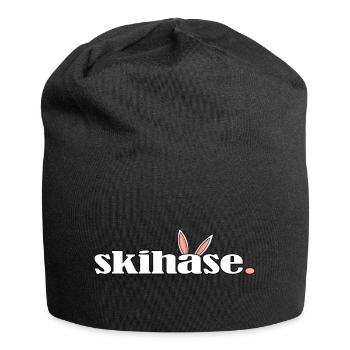 skihase hüttengaudi alpin ski skihaserl - Jersey-Beanie - Schwarz - Vorne