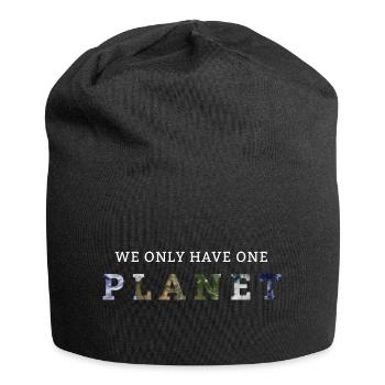 Nous n’avons qu’une seule planète - Bonnet en jersey - noir - Devant