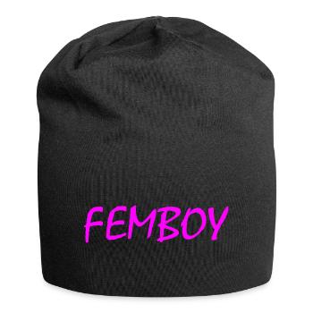 Femboy - Jersey-Beanie - Schwarz - Vorne