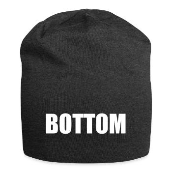 Bottom - Jersey Beanie - charcoal grey - Front