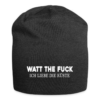 mudflats coast wadden sea wadden sea - Jersey Beanie - charcoal grey - Front