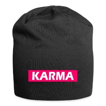Karma - Jersey-Beanie - Schwarz - Vorne