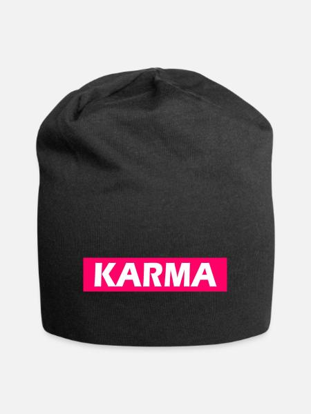 Karma - Bonnet en jersey - noir
