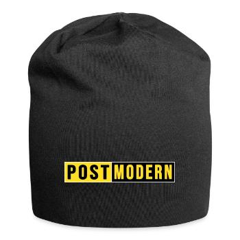 post postbote flaschenpost postmodern - Jersey-Beanie - Schwarz - Vorne