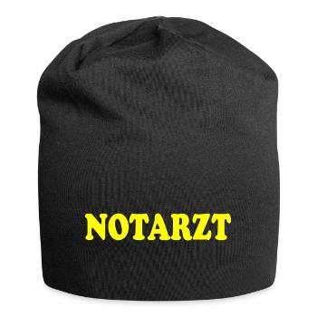 Notarzt - Jersey-Beanie - Schwarz - Vorne