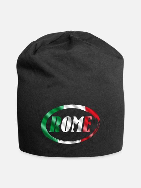 Rome Italie Rome Rome Italie - Bonnet en jersey - noir
