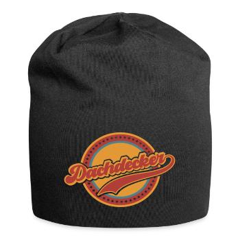 Dachdecker Dachdecken Handwerker Beruf Vintage - Jersey-Beanie - Schwarz - Vorne
