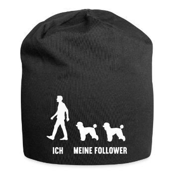 Ich Meine Follower Pudel Pudelbesitzer Pudelhalter - Jersey-Beanie - Schwarz - Vorne