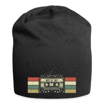 Kassette 1967 – Geboren 1967 Geburtstagsgeschenk - Jersey-Beanie - Schwarz - Vorne