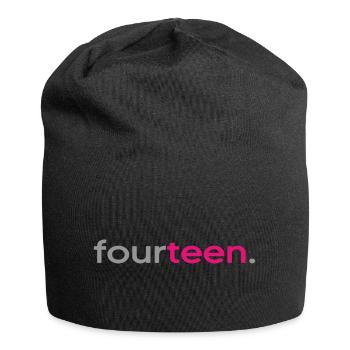 2008 birthday 14 years 14th anniversary fourteen - Jersey Beanie - black - Front