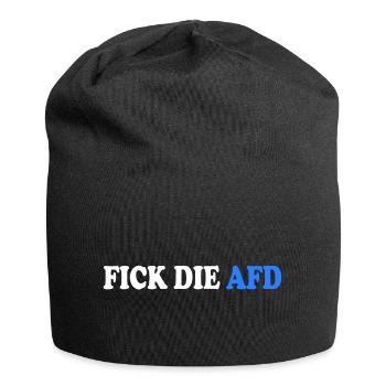 Fick die afd - Jersey-Beanie - Schwarz - Vorne