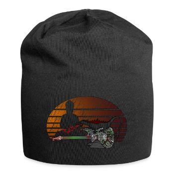 Gitarre Drache Buddha - Jersey-Beanie - Schwarz - Vorne