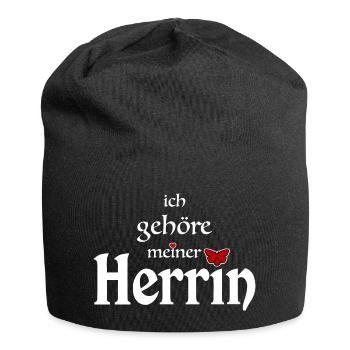 Domina Herrin Eigentum - Jersey-Beanie - Schwarz - Vorne