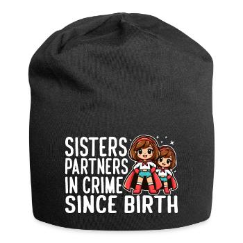 SŒURS : PARTENAIRES DANS LE CRIME DEPUIS LA NAISSANCE - Bonnet en jersey - noir - Devant