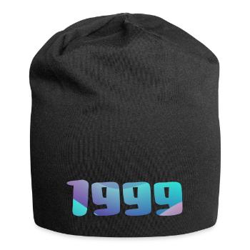 Geburtstagsgeschenk 1999 Jahrgang 1999 Retro 1999 - Jersey-Beanie - Schwarz - Vorne