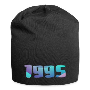 1995 Geburtstagsgeschenk Vintage 1995 Retro 1995 - Jersey-Beanie - Schwarz - Vorne