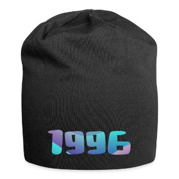 Geburtstagsgeschenk 1996 Jahrgang 1996 Retro 1996 - Jersey-Beanie - Schwarz - Vorne