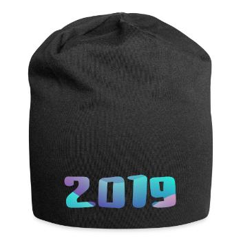 Geburtstagsgeschenk 2019 Jahrgang 2019 Retro 2019 - Jersey-Beanie - Schwarz - Vorne
