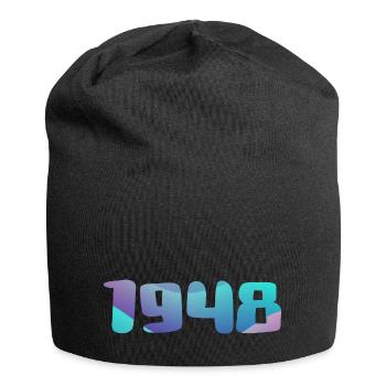 1948 Geburtstagsgeschenk Vintage 1948 Retro 1948 - Jersey-Beanie - Schwarz - Vorne