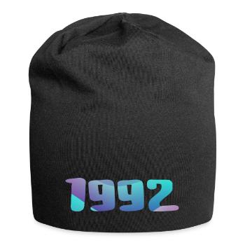 1992 Geburtstagsgeschenk Vintage 1992 Retro 1992 - Jersey-Beanie - Schwarz - Vorne