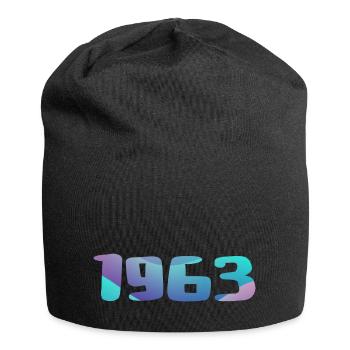 1963 Geburtstagsgeschenk Vintage 1963 Retro 1963 - Jersey-Beanie - Schwarz - Vorne
