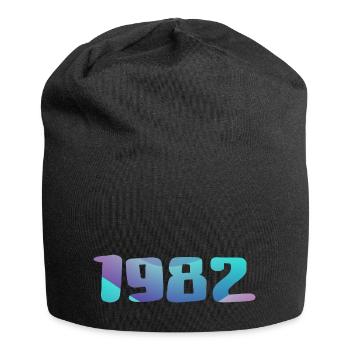 1982 Geburtstagsgeschenk Vintage 1982 Retro 1982 - Jersey-Beanie - Schwarz - Vorne