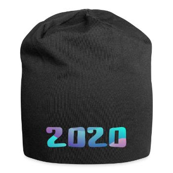 Geburtstagsgeschenk 2020 Jahrgang 2020 Retro 2020 - Jersey-Beanie - Schwarz - Vorne