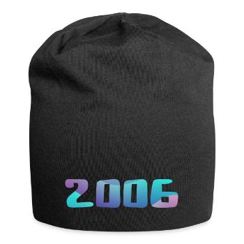 Geburtstagsgeschenk 2006 Jahrgang 2006 Retro 2006 - Jersey-Beanie - Schwarz - Vorne