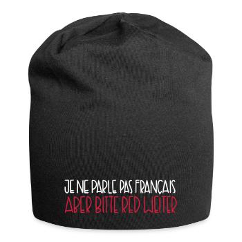 I can not speak French, but please keep it up. - Jersey Beanie - black - Front