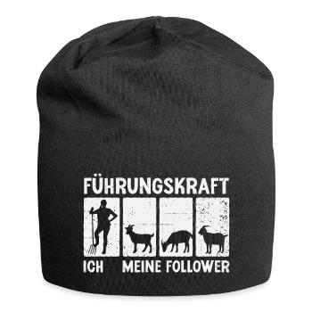 Ziegen Führungskraft Ziegenbock Landwirtin Ziege - Jersey-Beanie - Schwarz - Vorne
