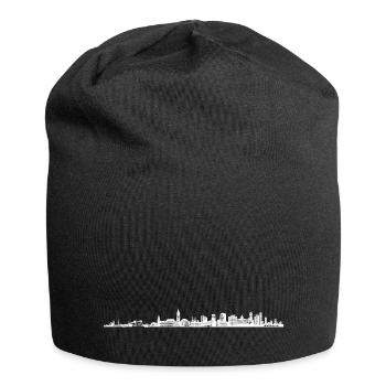 Kieler Skyline 2 by Constantin - Jersey-Beanie - Schwarz - Vorne