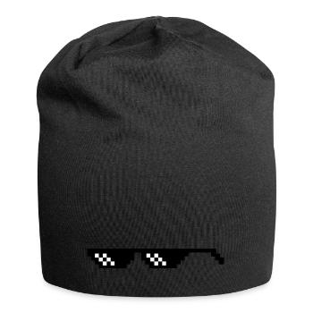 Thug Sunglasses (and your Face?) - Jersey-Beanie - Schwarz - Vorne