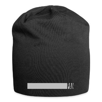 Pan - Pansexuell als Streifen - Jersey-Beanie - Schwarz - Vorne