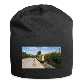 Railway Train Approach 001 - Jersey Beanie - black - Front
